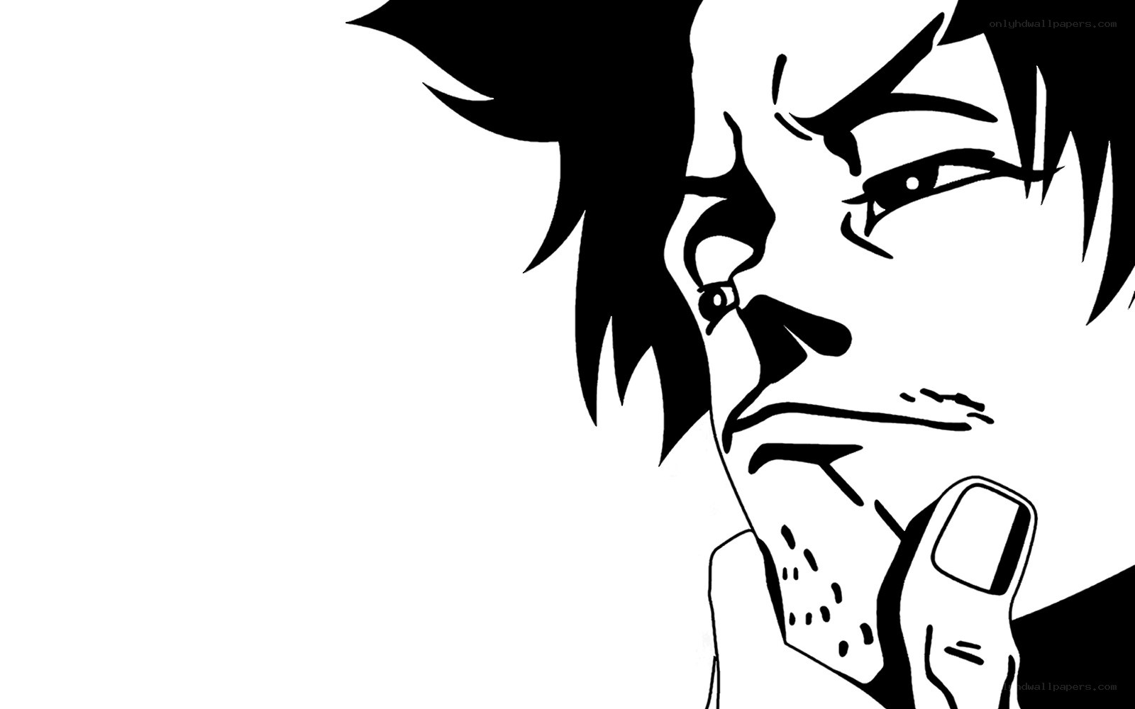 anime character with cigarette