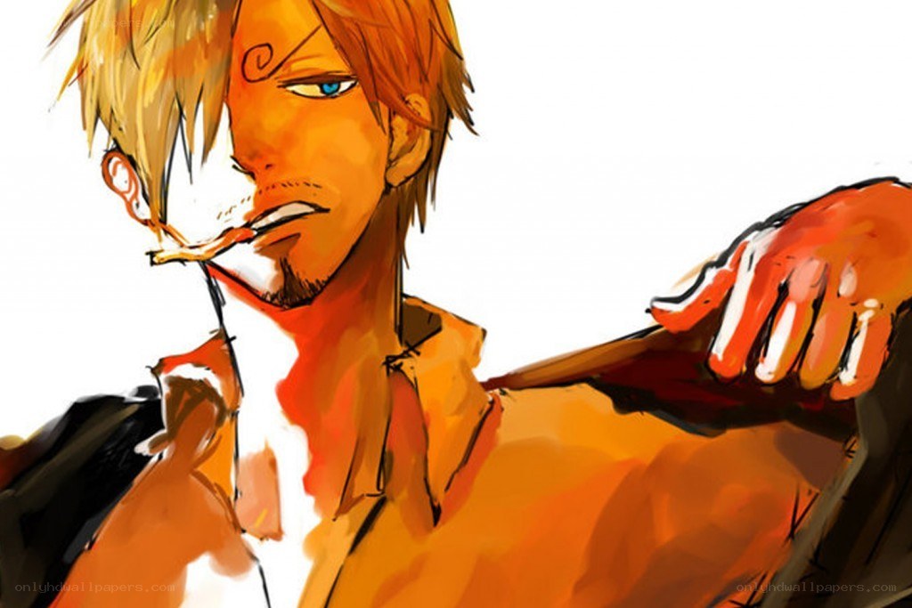 Anime character with cigarette