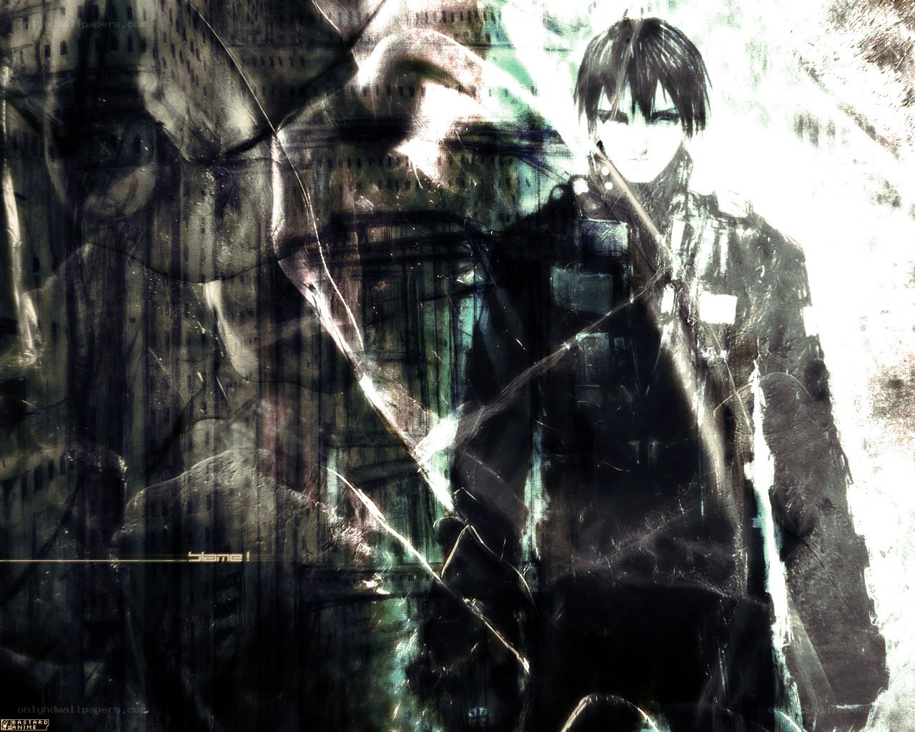 anime character with city backdrop