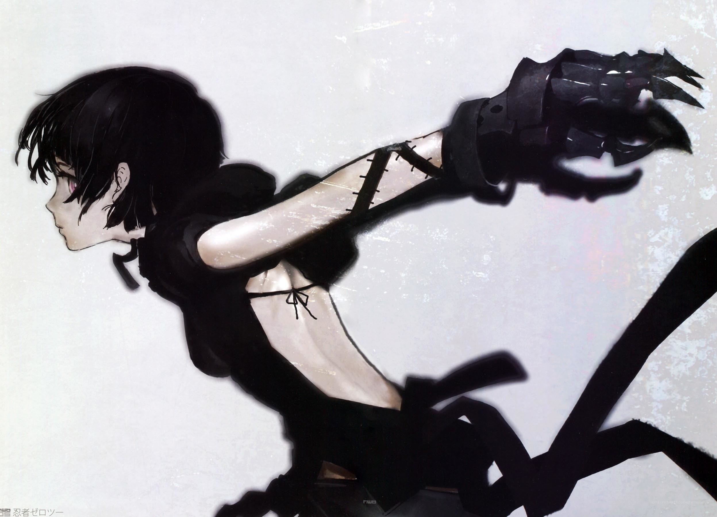anime character with clawed arm