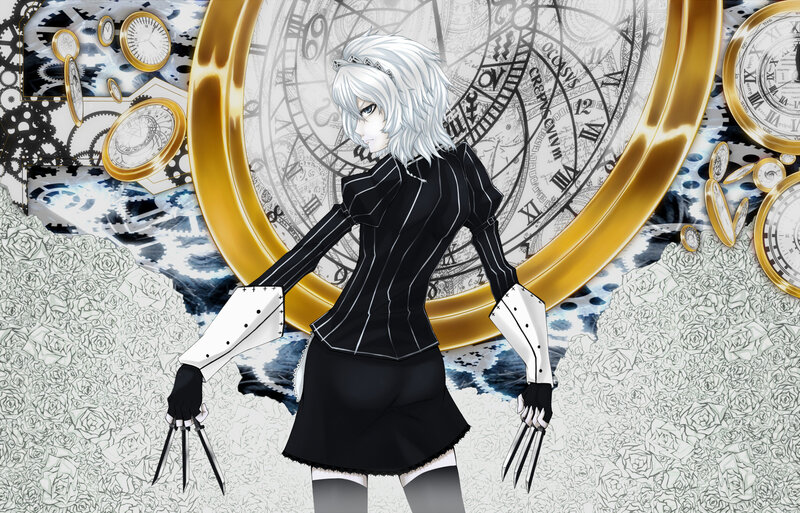 Anime Character with Claws — Black