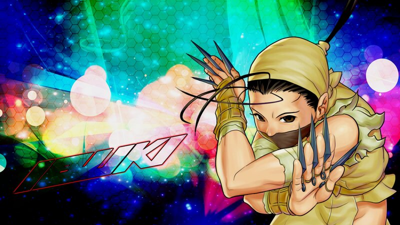 Anime Character with Claws — Blue