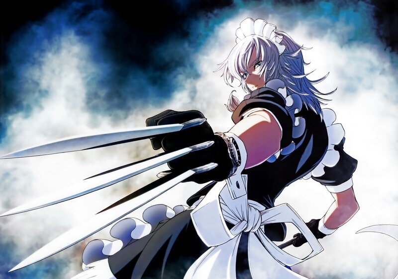 Anime Character with Claws — White