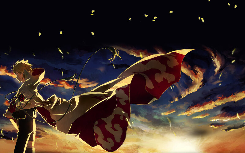 Anime Character with Cloak — Red