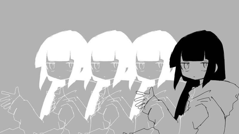 Anime Character with Clones