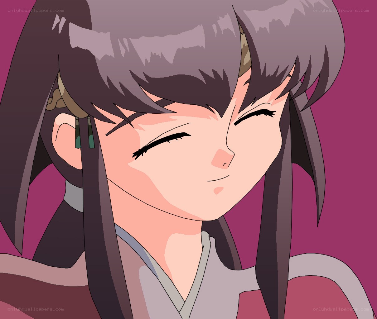 anime character with closed eyes