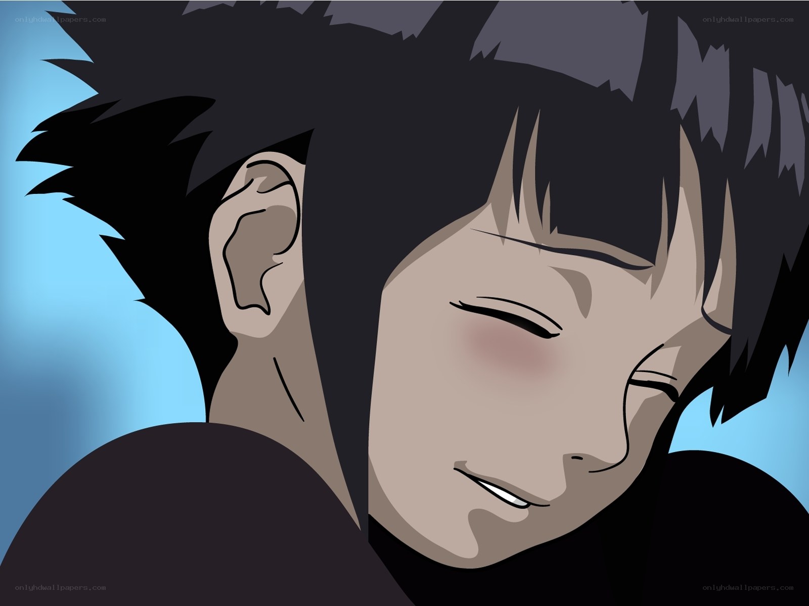anime character with closed eyes