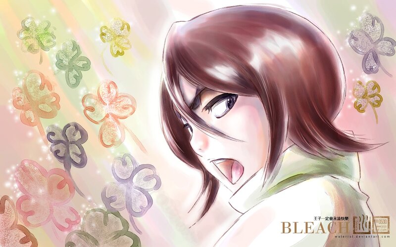 anime character with clovers