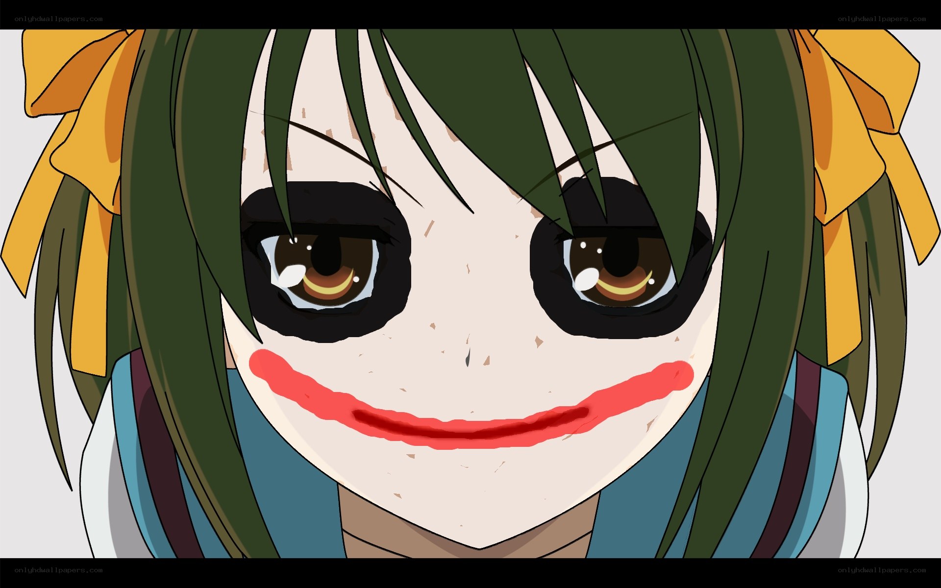 anime character with clown makeup
