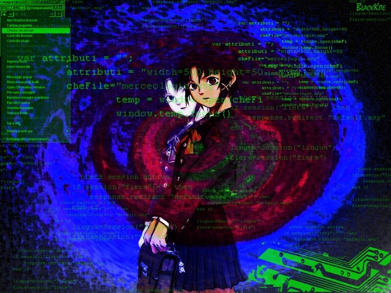 Anime Character with Code — Blue