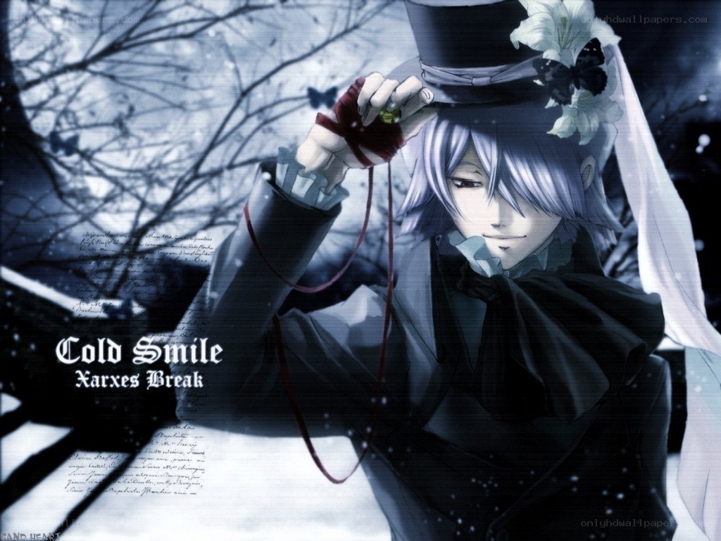 anime character with cold smile