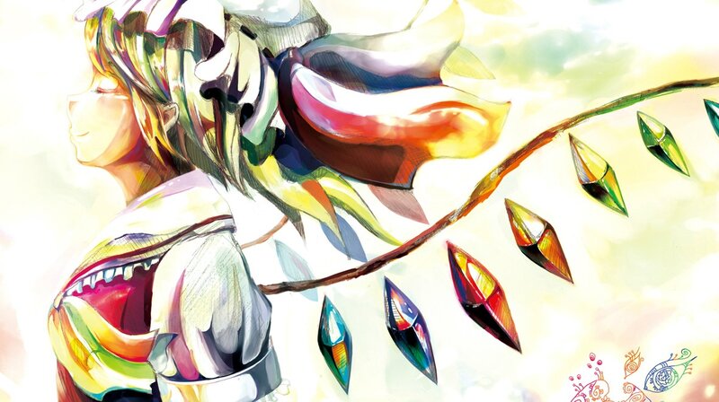 anime character with colorful gemstones