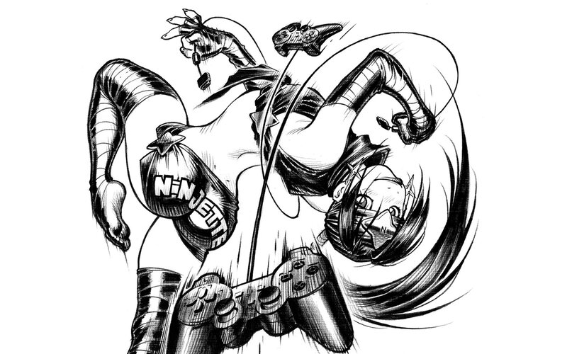 Anime Character with Controllers