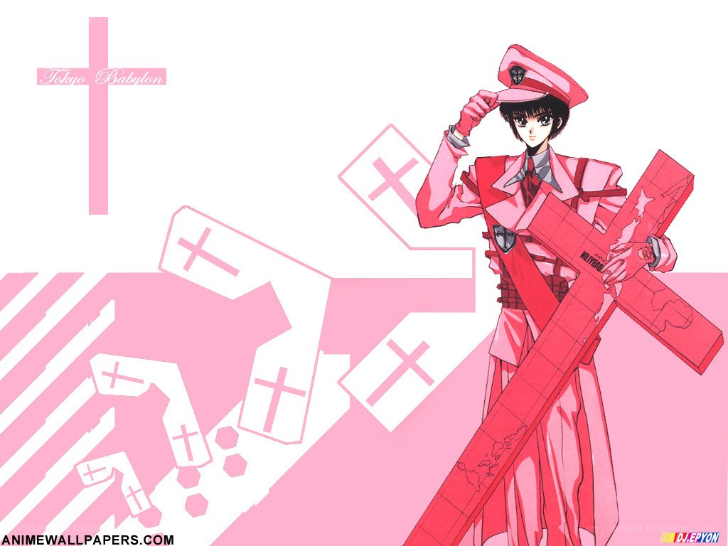 Anime character with cross