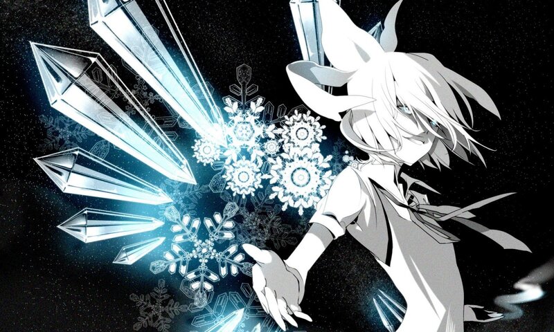 Anime Character with Crystals — Black