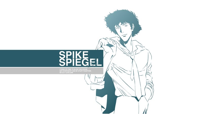 Anime Character with Curly Hair — White