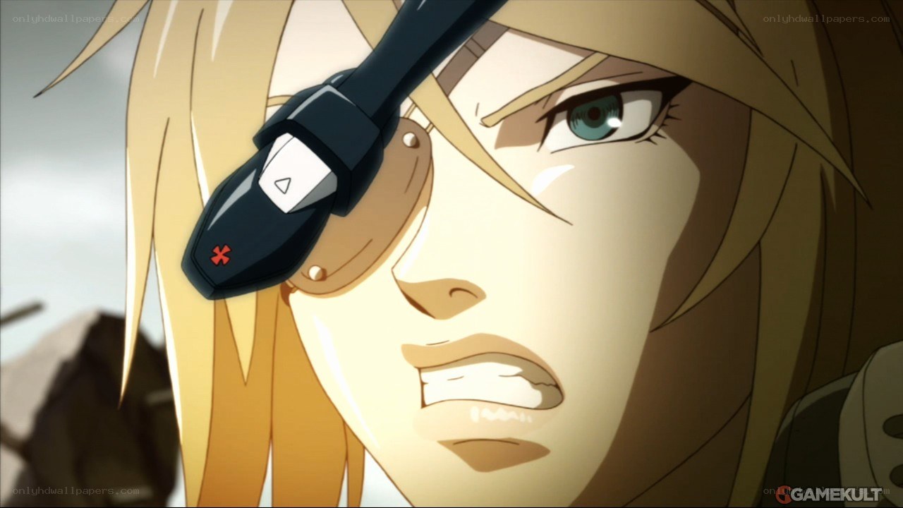 anime character with cybernetic eye