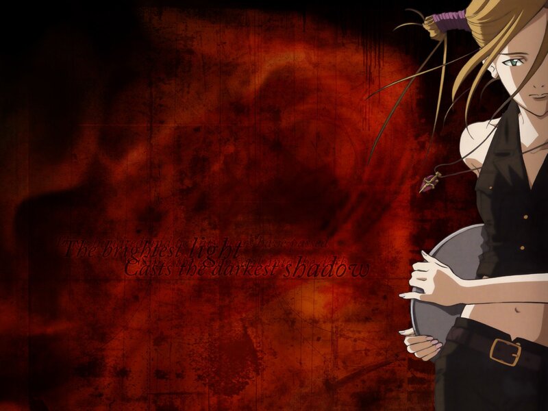 anime character with dark background