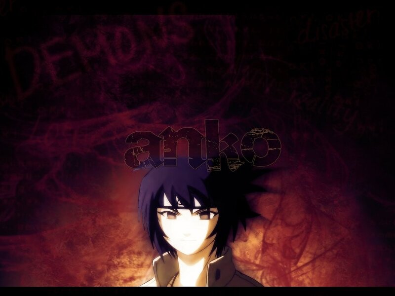 Anime character with dark background