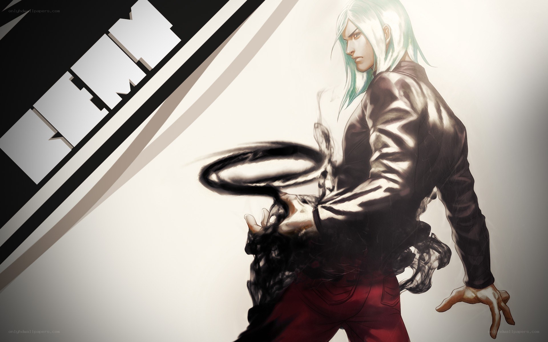anime character with dark energy