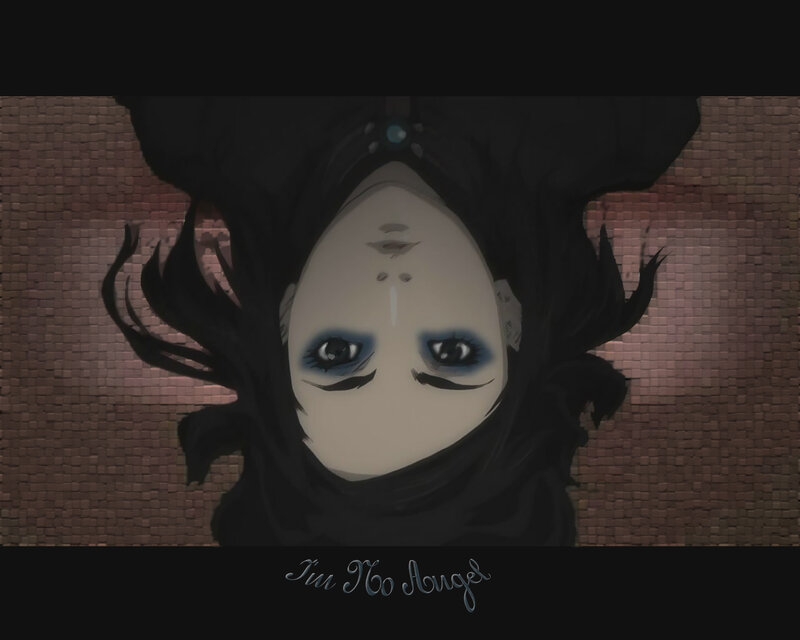 anime character with dark hair