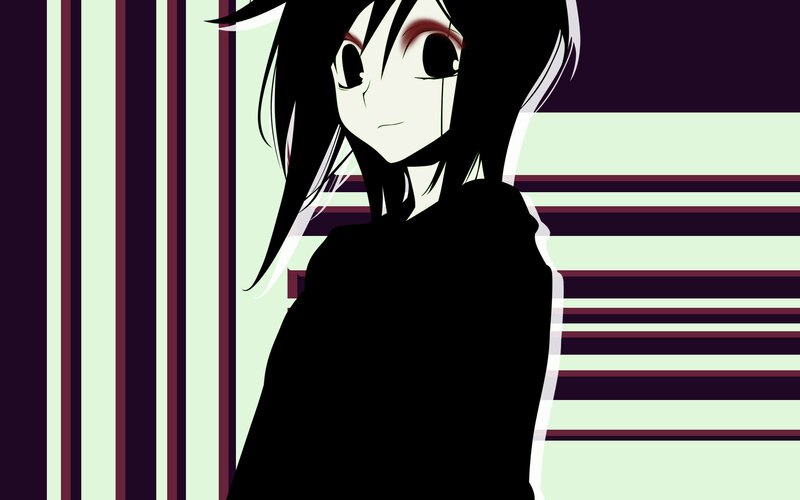 anime character with dark hair