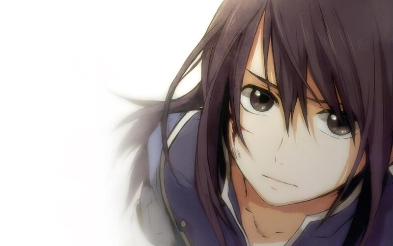anime character with dark hair