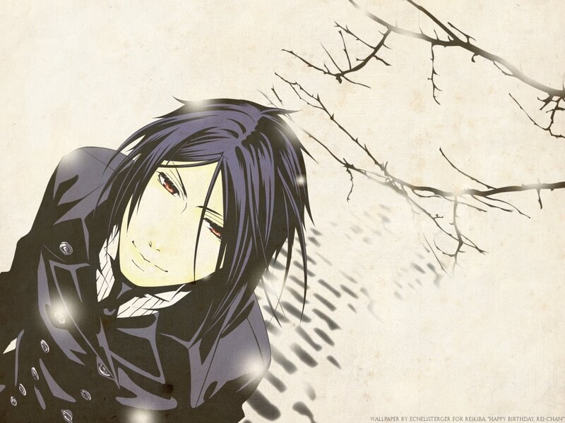 anime character with dark hair