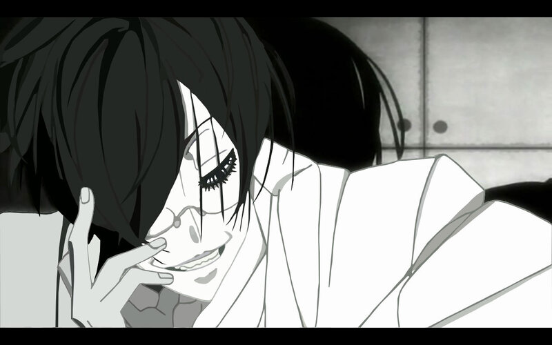 anime character with dark hair