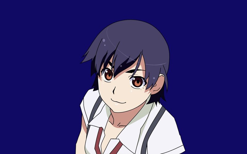 anime character with dark hair