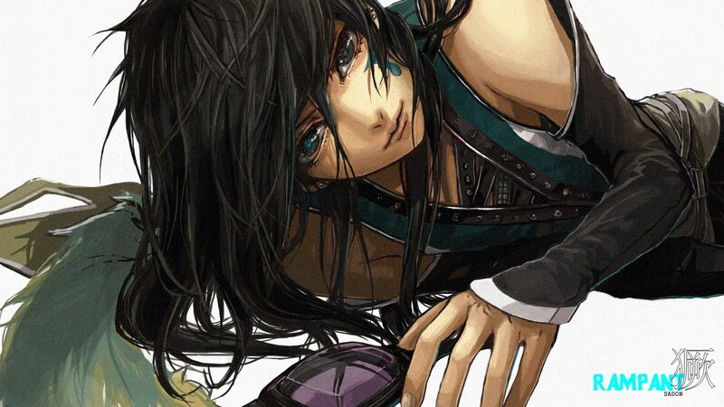 anime character with dark hair
