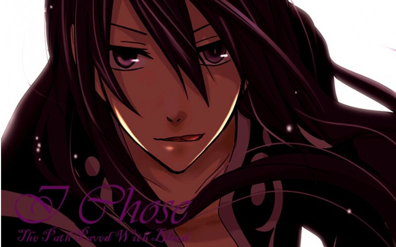 Anime character with dark hair