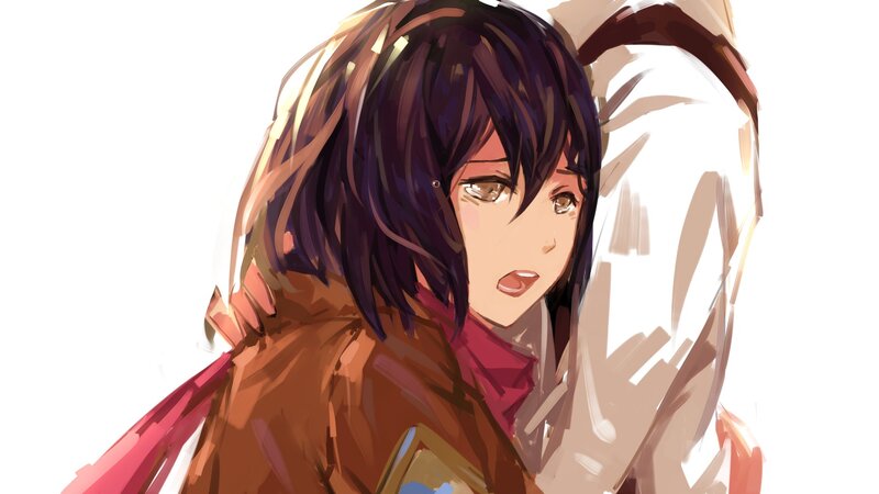 anime character with dark hair