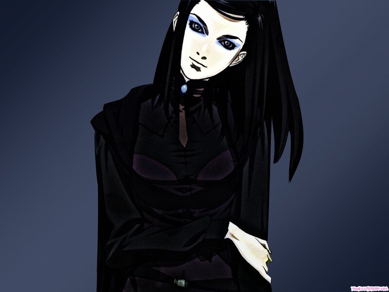 anime character with dark hair