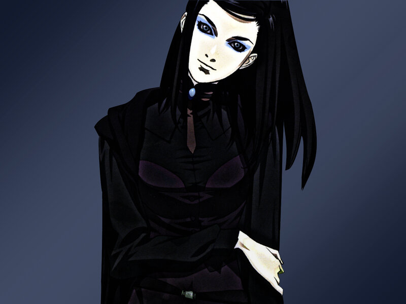 anime character with dark hair