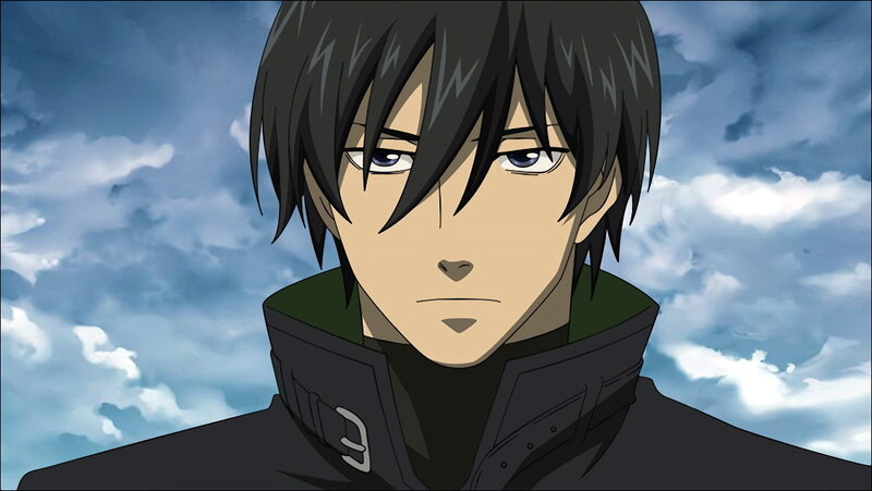 anime character with dark hair