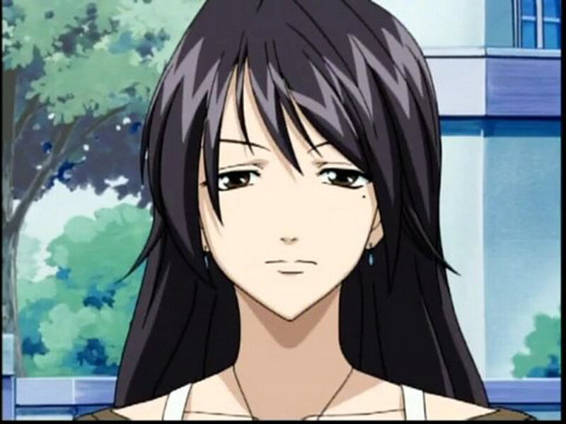 anime character with dark hair