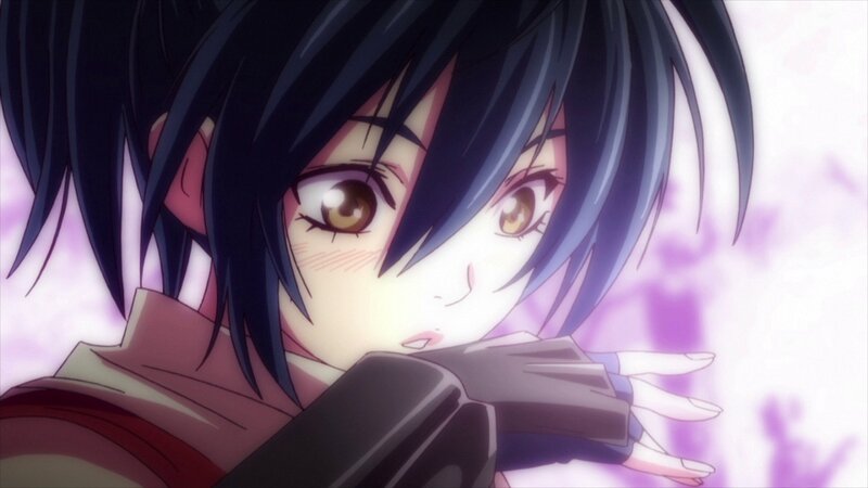 Anime Character with Dark Hair — Black, Dramatic, Brown Eyes