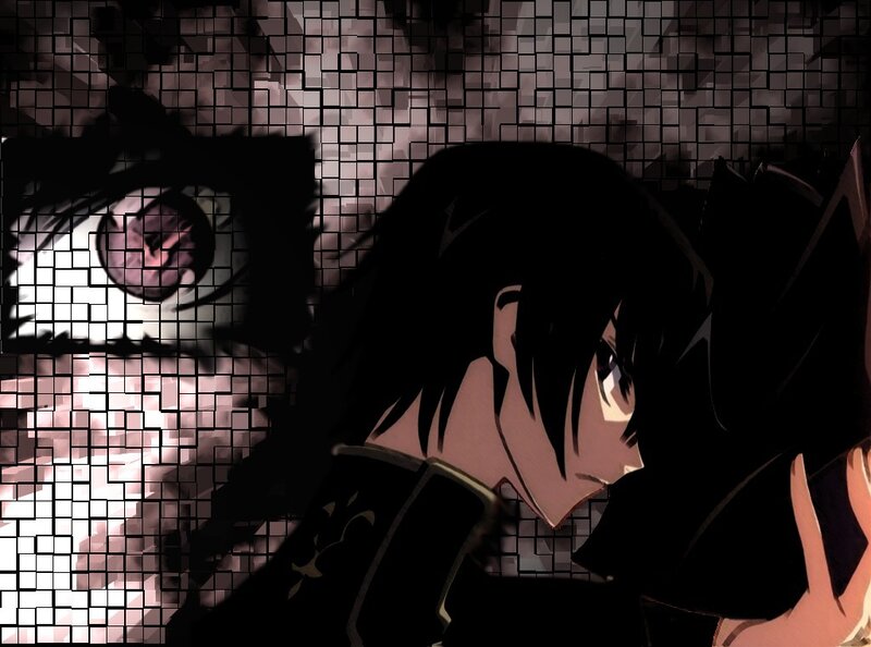 Anime Character with Dark Hair — Black, Dramatic, Manga, Eye
