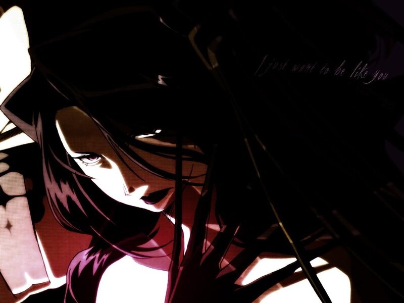 Anime Character with Dark Hair — Black, Dramatic, Manga