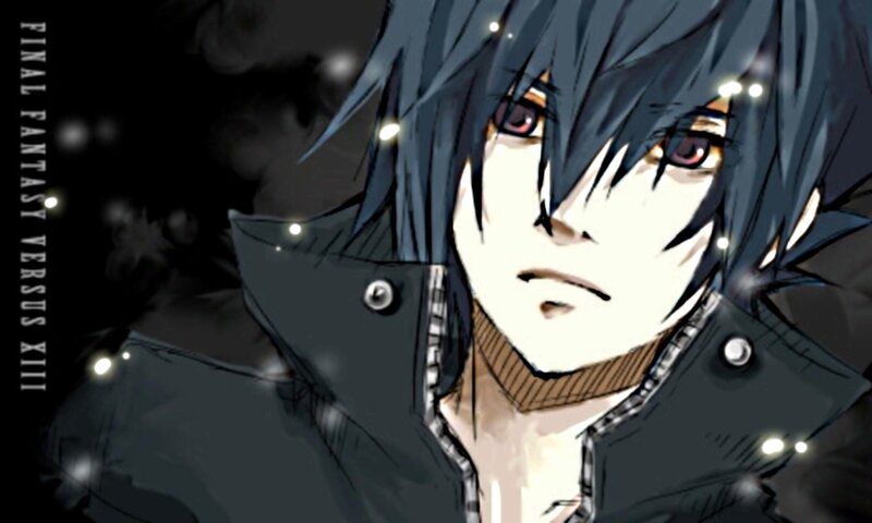 Anime Character with Dark Hair — Black, Dramatic, Night, Manga