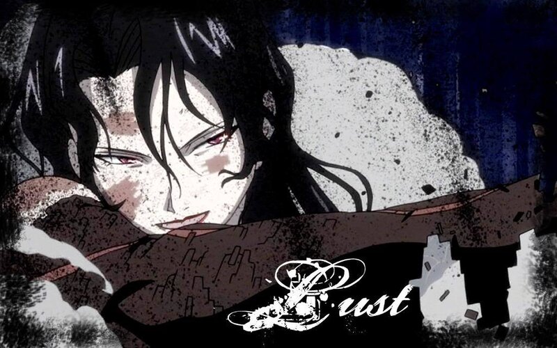 Anime Character with Dark Hair — Black, Dramatic, Night