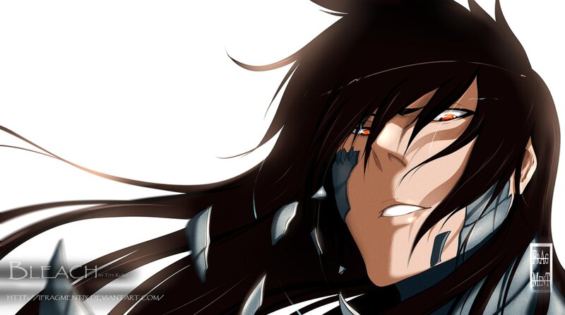 Anime Character with Dark Hair — Black, Dramatic, Red Eyes