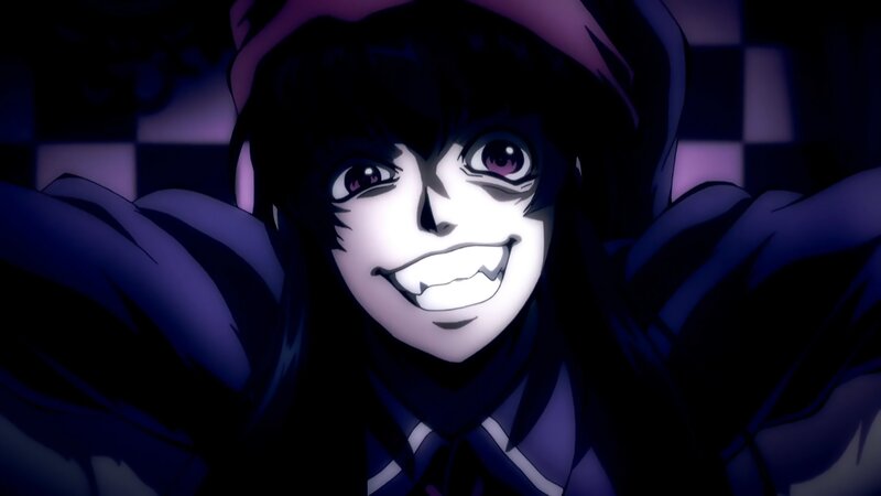 Anime Character with Dark Hair — Black, Night, Hoodie