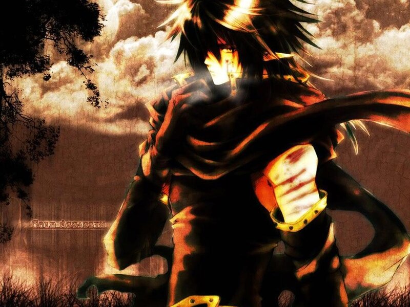Anime Character with Dark Hair — Brown