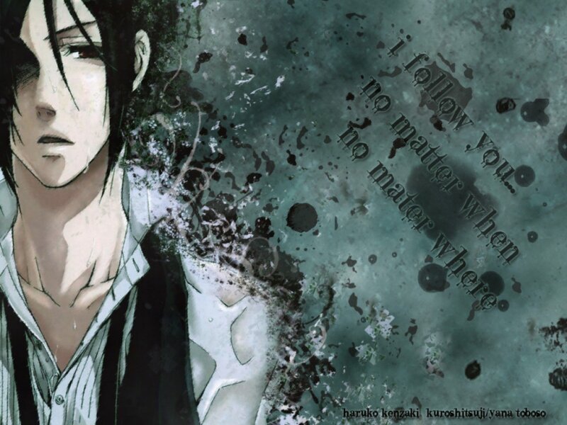 Anime Character with Dark Hair — Green, Dramatic, Somber