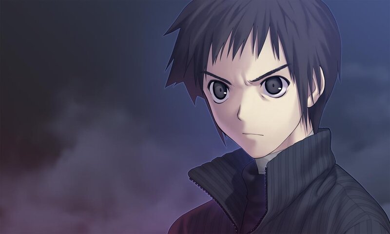 Anime Character with Dark Hair — Purple, Dramatic, Night, Dark Hair