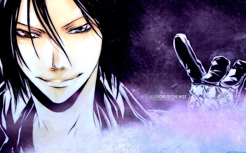 Anime Character with Dark Hair — Purple, Dramatic