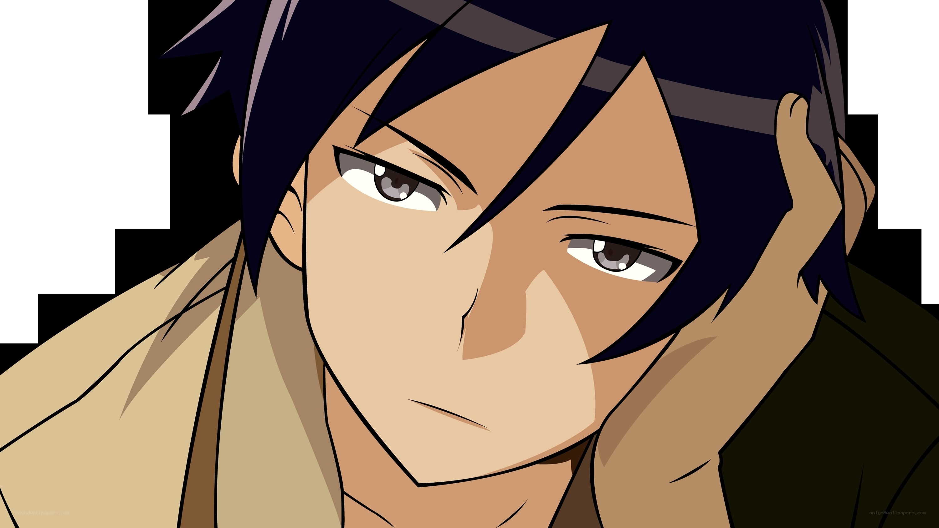 anime character with dark hair