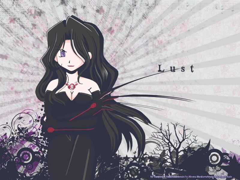 Anime character with dark theme